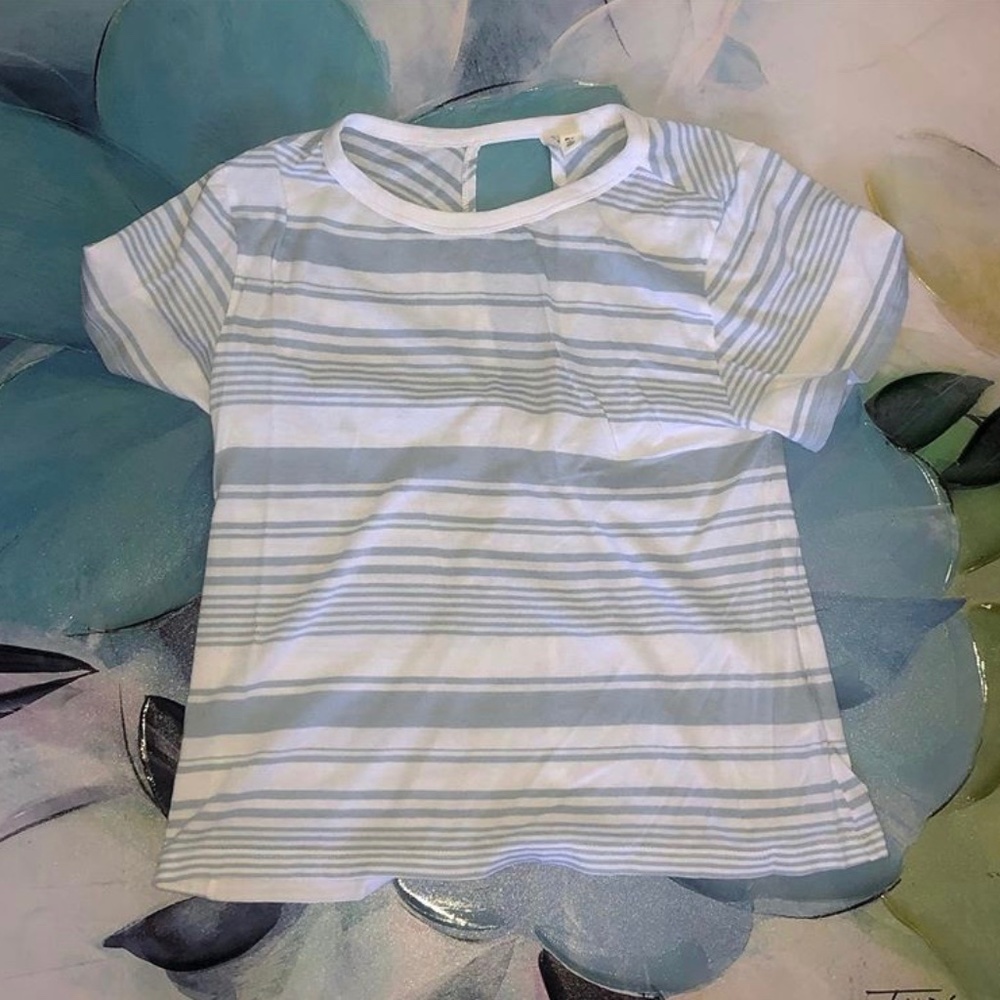 BP striped tie back top